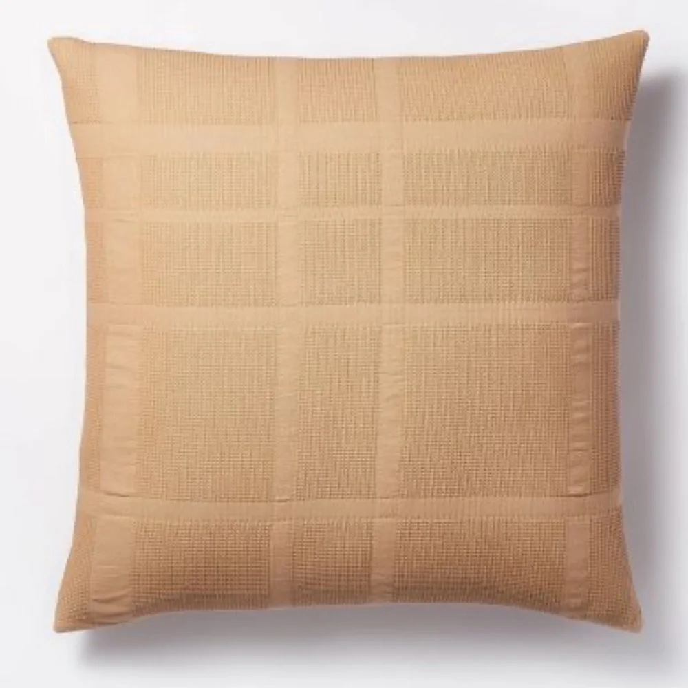 Threshold™ designed with Studio McGee Waffle Matelasse Quilt Sham Euro (27”x27”)